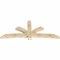 Ekena Millwork Davenport Rough Sawn Timber Gable Bracket, Douglas Fir, 96"W x 40"H x 4"D x 6"F, 10/12 Pitch GBW096X40X0406DAV00RDF - alternate 4